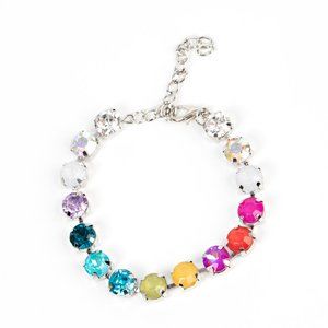 Multi-colored clasp bracelet